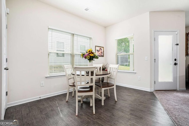 113 Waterside Dr, Calhoun, GA 30701 - dining space with wood finished floors and baseboards
