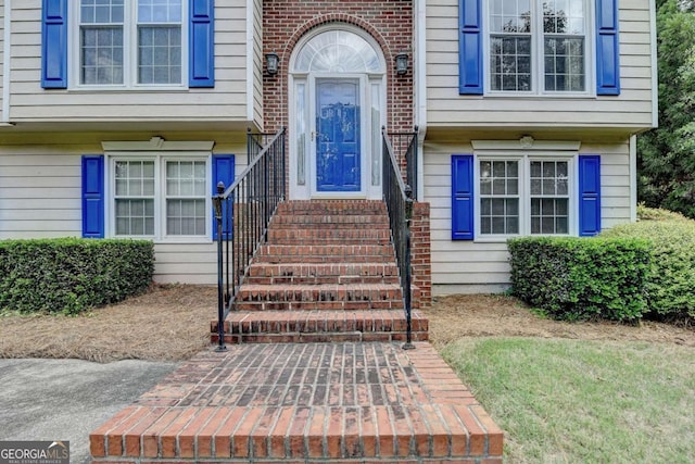 1818 Mcconnell Rd, Grayson, GA 30017 - property entrance with brick siding
