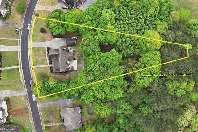 1132 Ivey Brook Dr, Bethlehem, GA 30620 - aerial view of property and surrounding area with property boundaries highlighted
