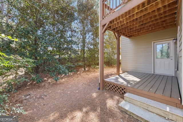 189 Privet Cir, Suwanee, GA 30024 - view of wooden deck