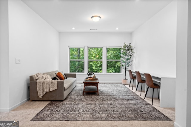 6045 Stargazer Way, Cumming, GA 30028 - carpeted living room with recessed lighting and baseboards