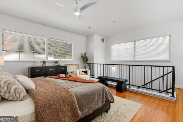 820 Dekalb Ave NE Unit 2, Atlanta, GA 30307 - bedroom featuring wood finished floors and a ceiling fan