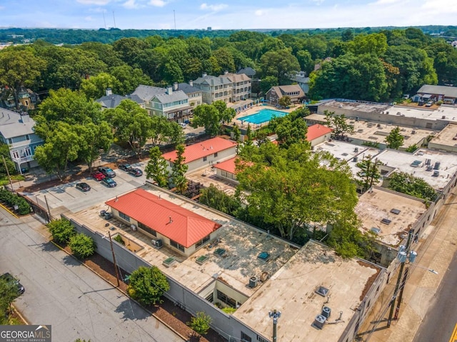 820 Dekalb Ave NE Unit 2, Atlanta, GA 30307 - drone / aerial view of a pool area