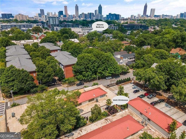 820 Dekalb Ave NE Unit 2, Atlanta, GA 30307 - drone / aerial view of city skyline