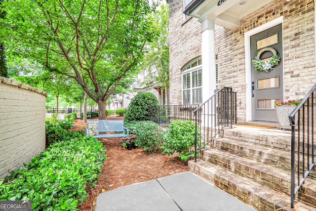 4202 Deming Cir, Sandy Springs, GA 30342 - view of exterior entry with brick siding