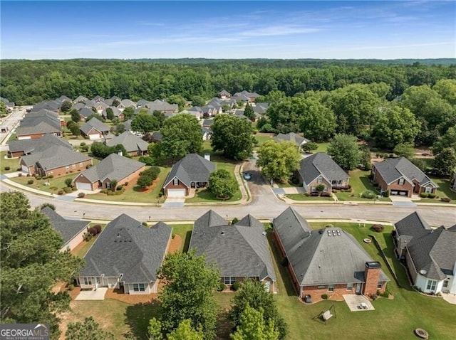 115 Pinnacle Ln, Mcdonough, GA 30253 - aerial perspective of suburban area with a heavily wooded area