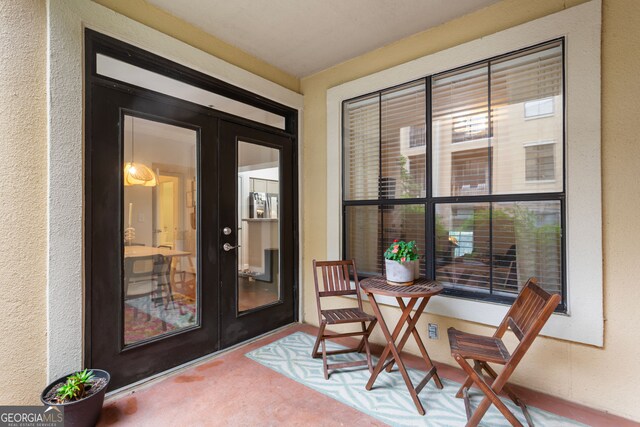 3777 Peachtree Rd NE Unit 1112, Brookhaven, GA 30319 - sunroom featuring french doors
