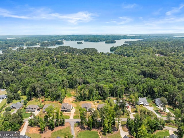 2855 Pilgrim Mill Rd, Cumming, GA 30041 - aerial view of property's location featuring a heavily wooded area and a large body of water