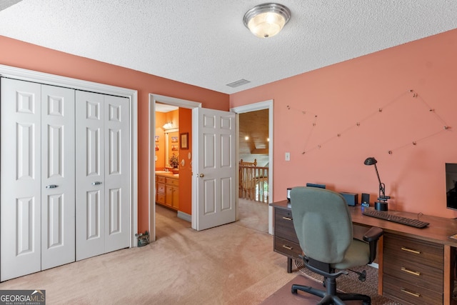 3498 Overland Trl, Ellenwood, GA 30294 - office space featuring light carpet and a textured ceiling