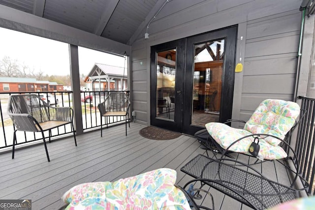 101 Porch View Cir Unit 121, Blairsville, GA 30512 - deck with french doors
