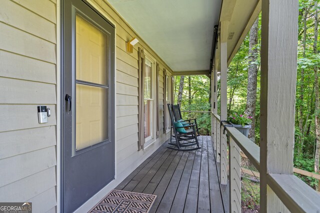 534 Mountainside Dr, Rabun Gap, GA 30568 - view of porch