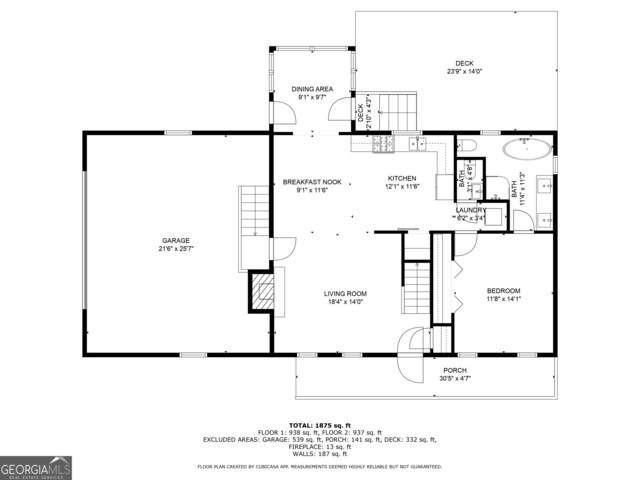 534 Mountainside Dr, Rabun Gap, GA 30568 - property floor plan