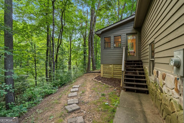 534 Mountainside Dr, Rabun Gap, GA 30568 - view of yard