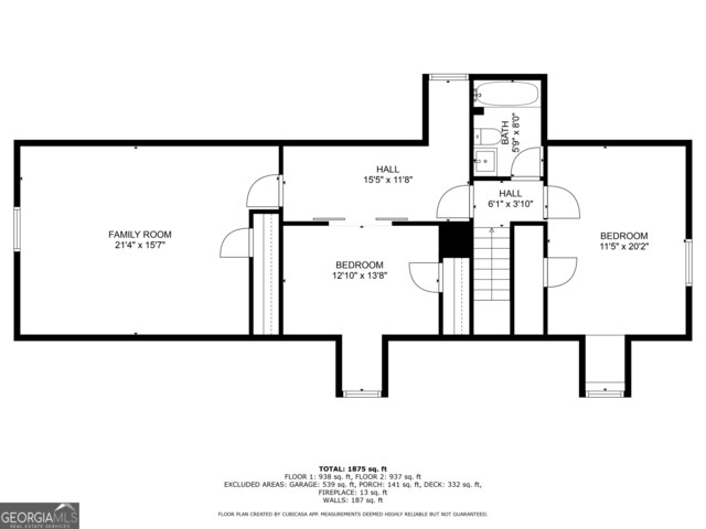 534 Mountainside Dr, Rabun Gap, GA 30568 - home floor plan