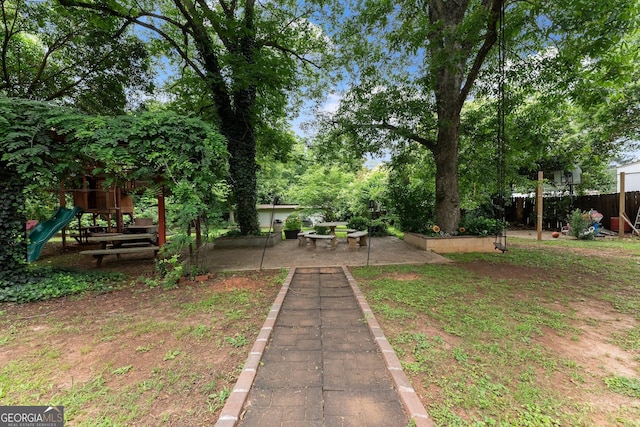 157 Glendale Hts, Winterville, GA 30683 - view of yard featuring a playground