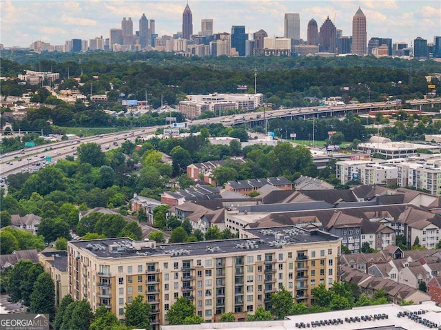 711 Cosmopolitan Dr NE Unit 300, Atlanta, GA 30324 - bird's eye view of skyline and a highway