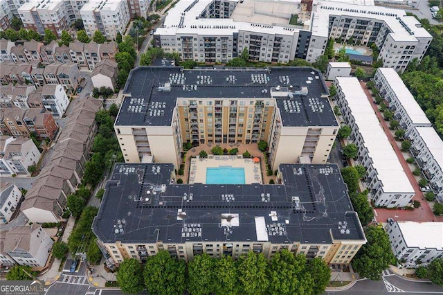 711 Cosmopolitan Dr NE Unit 300, Atlanta, GA 30324 - aerial view of property and surrounding area with a pool area