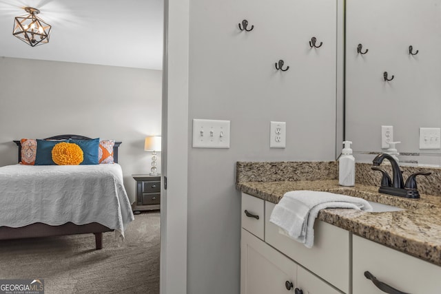 1111 Cobblestone Dr, Bogart, GA 30622 - bedroom featuring carpet flooring and a sink