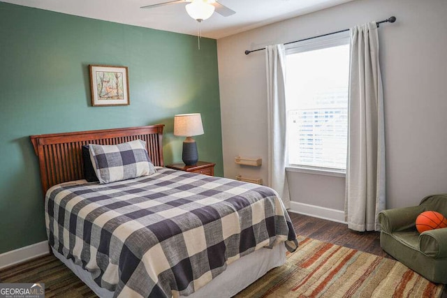 6298 Pierless Ave, Sugar Hill, GA 30518 - bedroom featuring wood finished floors and a ceiling fan