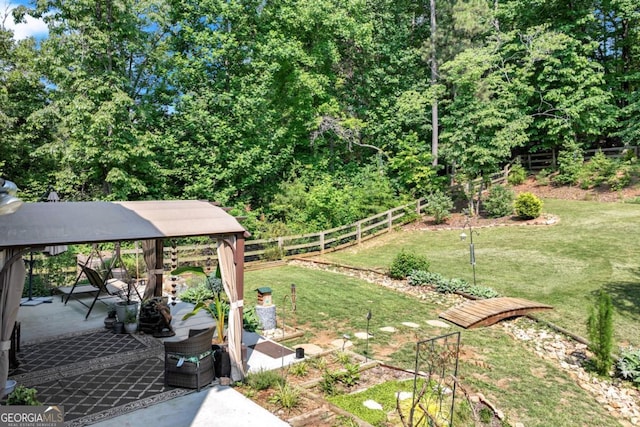 6540 Terracewood Ln, Gainesville, GA 30506 - view of yard with a gazebo
