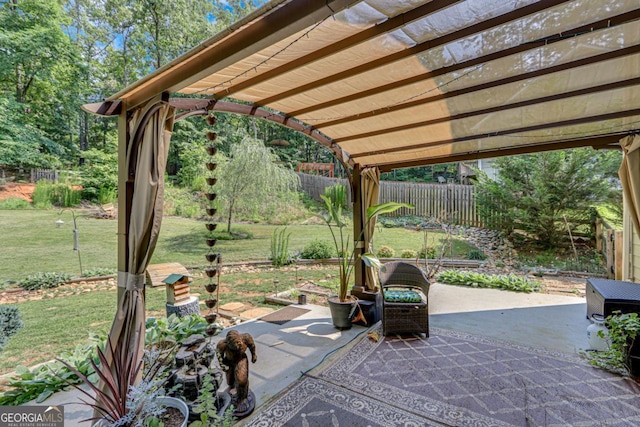 6540 Terracewood Ln, Gainesville, GA 30506 - view of patio with a pergola