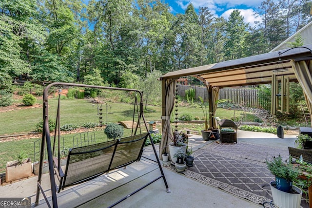6540 Terracewood Ln, Gainesville, GA 30506 - view of patio / terrace with a gazebo