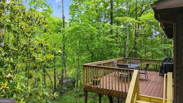 15 Bailey St, Whitesburg, GA 30185 - deck with outdoor dining area