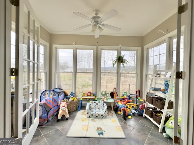11 Stonegable Dr NW, Rome, GA 30165 - sunroom / solarium featuring french doors