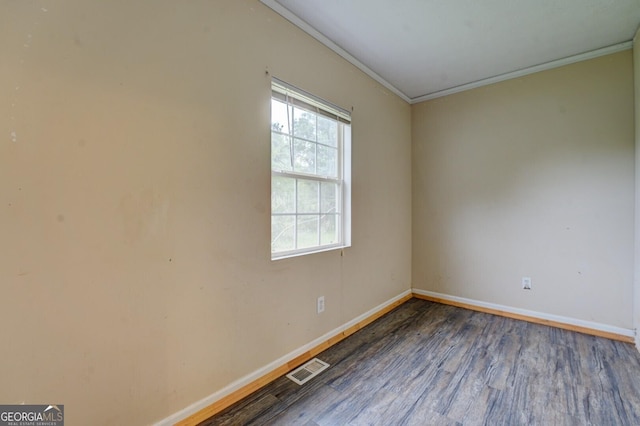6 Mill St, Jackson, GA 30233 - unfurnished room with baseboards, crown molding, and wood finished floors