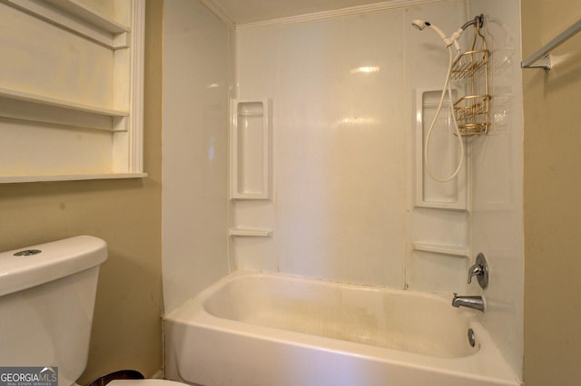 6 Mill St, Jackson, GA 30233 - full bathroom with toilet and washtub / shower combination