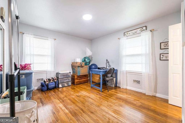 913 7th Ave, Albany, GA 31701 - office area with light wood-style floors and baseboards