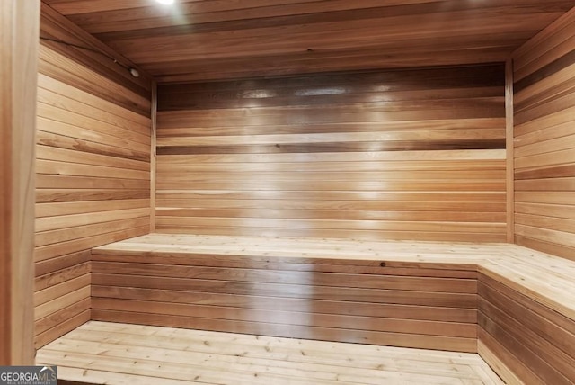 146 David Dr, Tiger, GA 30576 - relaxing sauna with wood ceiling and wooden walls