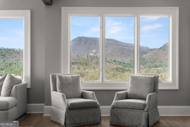 146 David Dr, Tiger, GA 30576 - sitting room with a mountain view and baseboards