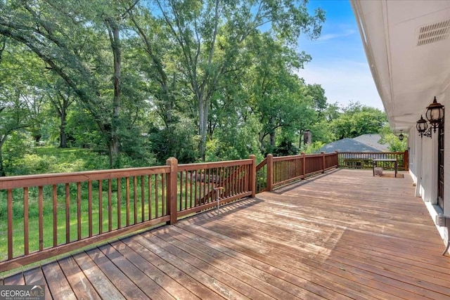 612 Oakcrest Dr, Rockmart, GA 30153 - view of deck