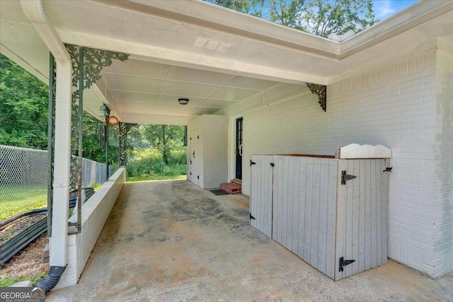 612 Oakcrest Dr, Rockmart, GA 30153 - view of patio / terrace featuring a carport