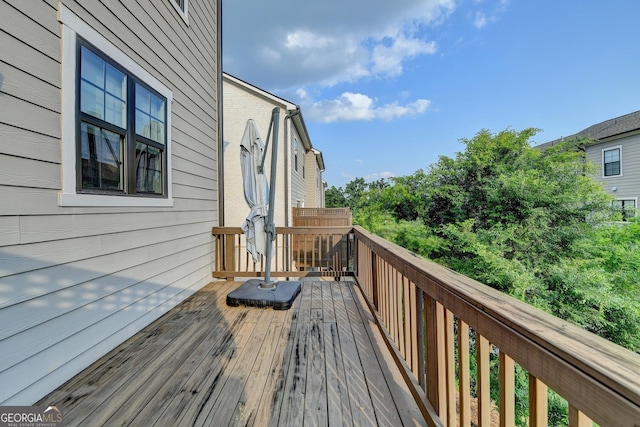 3360 Pickens St, Duluth, GA 30096 - view of wooden terrace