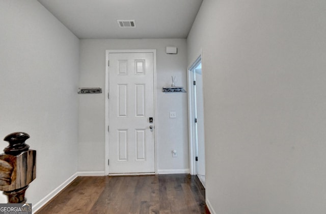 3360 Pickens St, Duluth, GA 30096 - entryway featuring dark wood-type flooring and baseboards