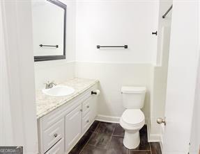 241 Sarann Ct NW, Lilburn, GA 30047 - bathroom with vanity and toilet