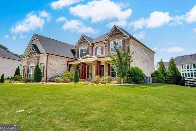 1835 Henley Way, Alpharetta, GA 30009 - craftsman-style home featuring brick siding and stone siding