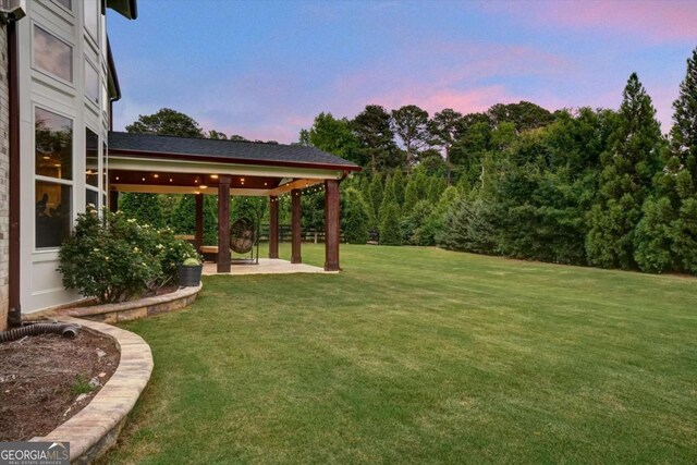 1835 Henley Way, Alpharetta, GA 30009 - view of green lawn with a patio