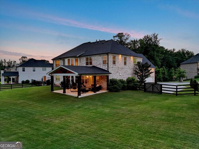 1835 Henley Way, Alpharetta, GA 30009 - rear view of house featuring a patio