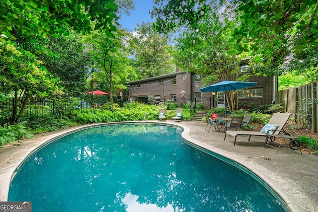 1138 Berkeley Rd, Avondale Estates, GA 30002 - view of pool featuring a patio