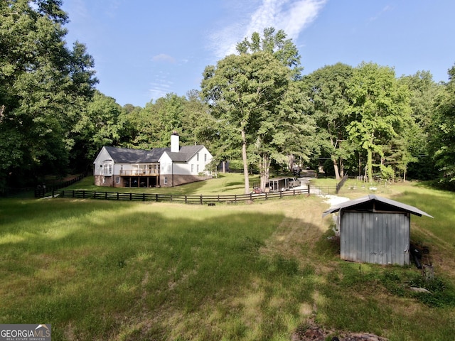 128 Golden Hills Dr, Woodstock, GA 30189 - view of yard featuring a wooded view