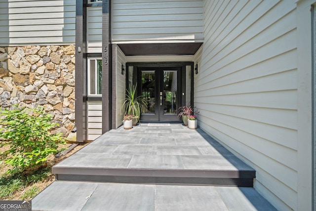 545 Matterhorn Way, Alpharetta, GA 30022 - view of exterior entry featuring french doors
