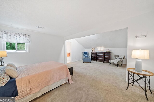 545 Matterhorn Way, Alpharetta, GA 30022 - carpeted bedroom with lofted ceiling and baseboards