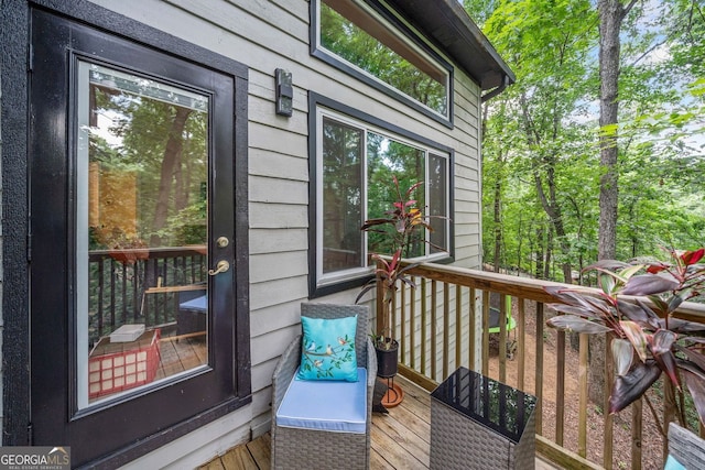 545 Matterhorn Way, Alpharetta, GA 30022 - view of wooden terrace
