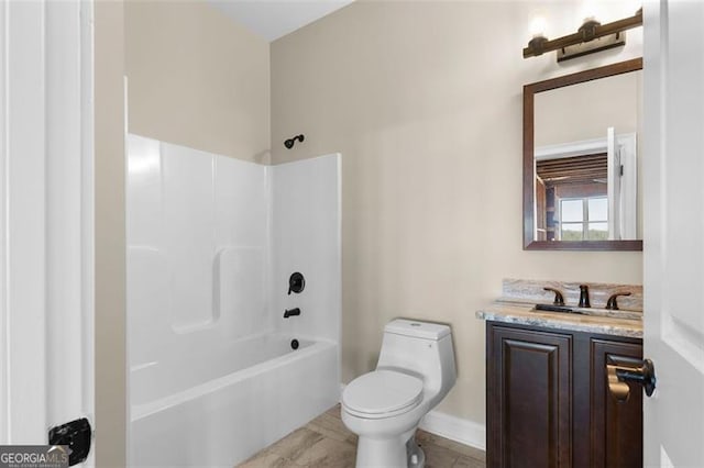 1204 Springdale Rd, Rockmart, GA 30153 - bathroom with vanity and washtub / shower combination