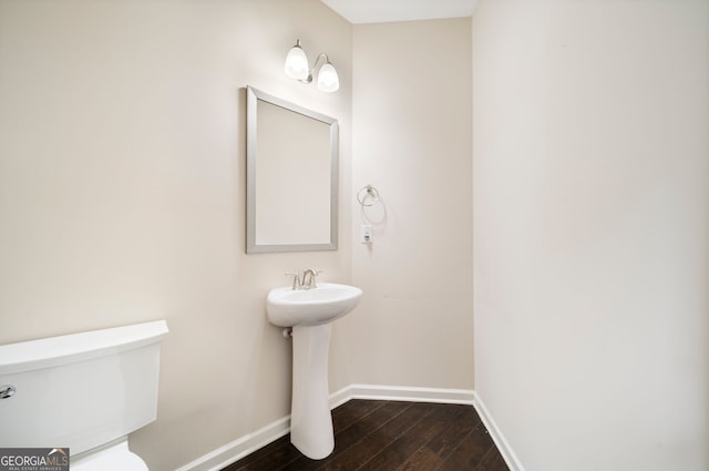 212 Jetta Cir, Mcdonough, GA 30253 - bathroom featuring toilet and hardwood / wood-style floors