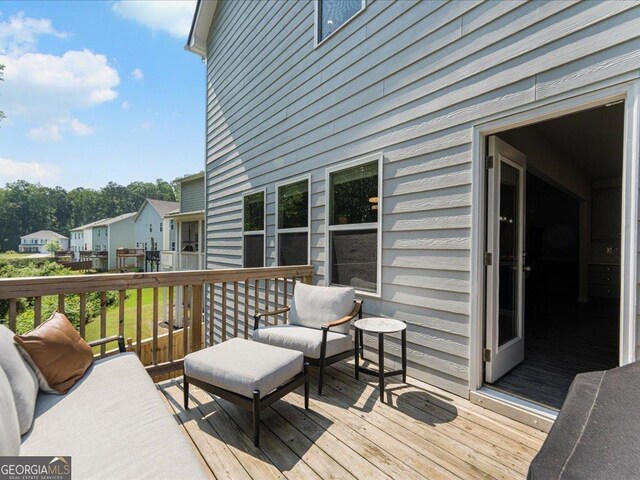 340 Louise Ln, Canton, GA 30114 - view of wooden deck