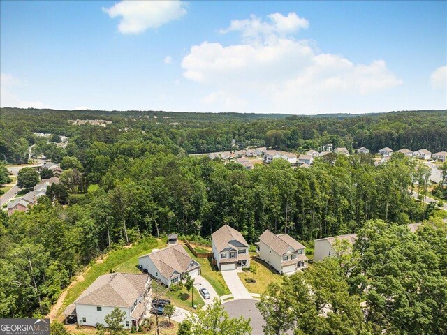 340 Louise Ln, Canton, GA 30114 - aerial perspective of suburban area featuring a heavily wooded area